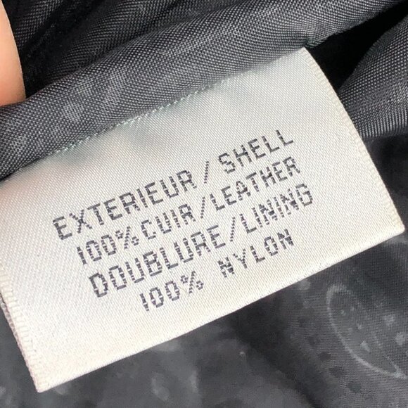 G-III Vintage Black  1980s Leather w/ Paisley Suede Trim Trench Coat LG - Picture 11 of 15
